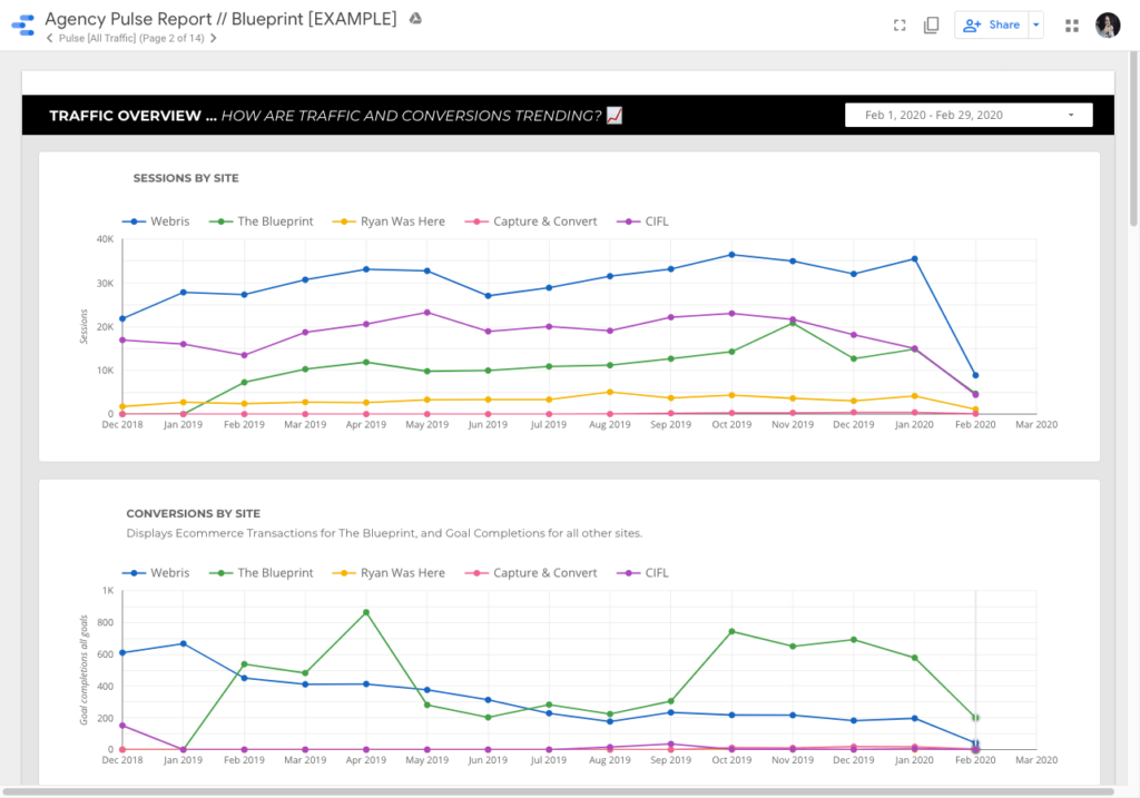 Reporte de rendimiento de agencia